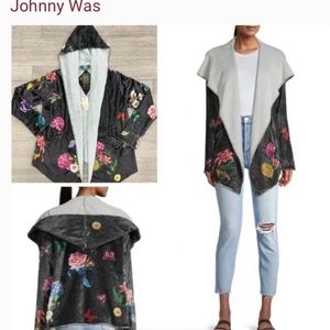 Johnny Was Blooming Sherpa Jacket Sz XL